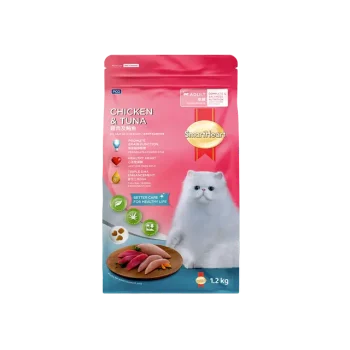 Smart Heart Adult Cat Food Chicken & Tuna 1.2kg