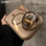 Camera Lens Protection Flip Bracket Stand For Magsafe Magnetic Case for iPhone 15 11 12 13 14 16 17 Pro Max Plus Clear Cover