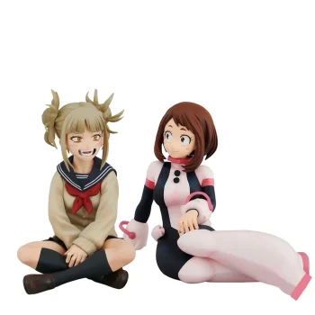 MHA Anime toga himiko Figurine Uraraka Ochako Sitting Action Figure Collection anime Doll Toys pvc Model Boy Girl fans gift 10cm