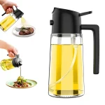 Kitchen Oils Spray Olive Oil Cruet Spray Home Kitchen Air Fryer Spray Camping BBQ Cooking Plastic Oil Bottle 200/300ml/500ml