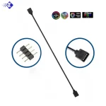 5V 3 Pin Computer Motherboard Extension Cable 12V 4Pin RGB / 5V 3Pin ARGB SYNC HUB Splitter Connector For PC Computer Chassis